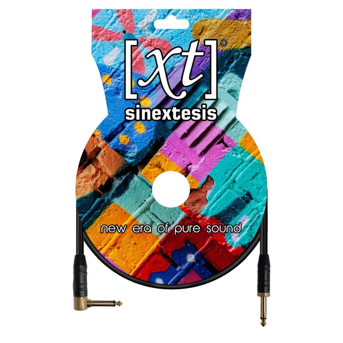 SINEXTESIS Cavo Jack - Jack 90° Connettori con Blocco 3 mt. "Professional Series"