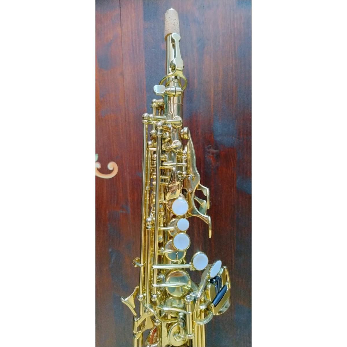 Grassi SS210 Sax soprano sib dritto con doppio chiver, usato