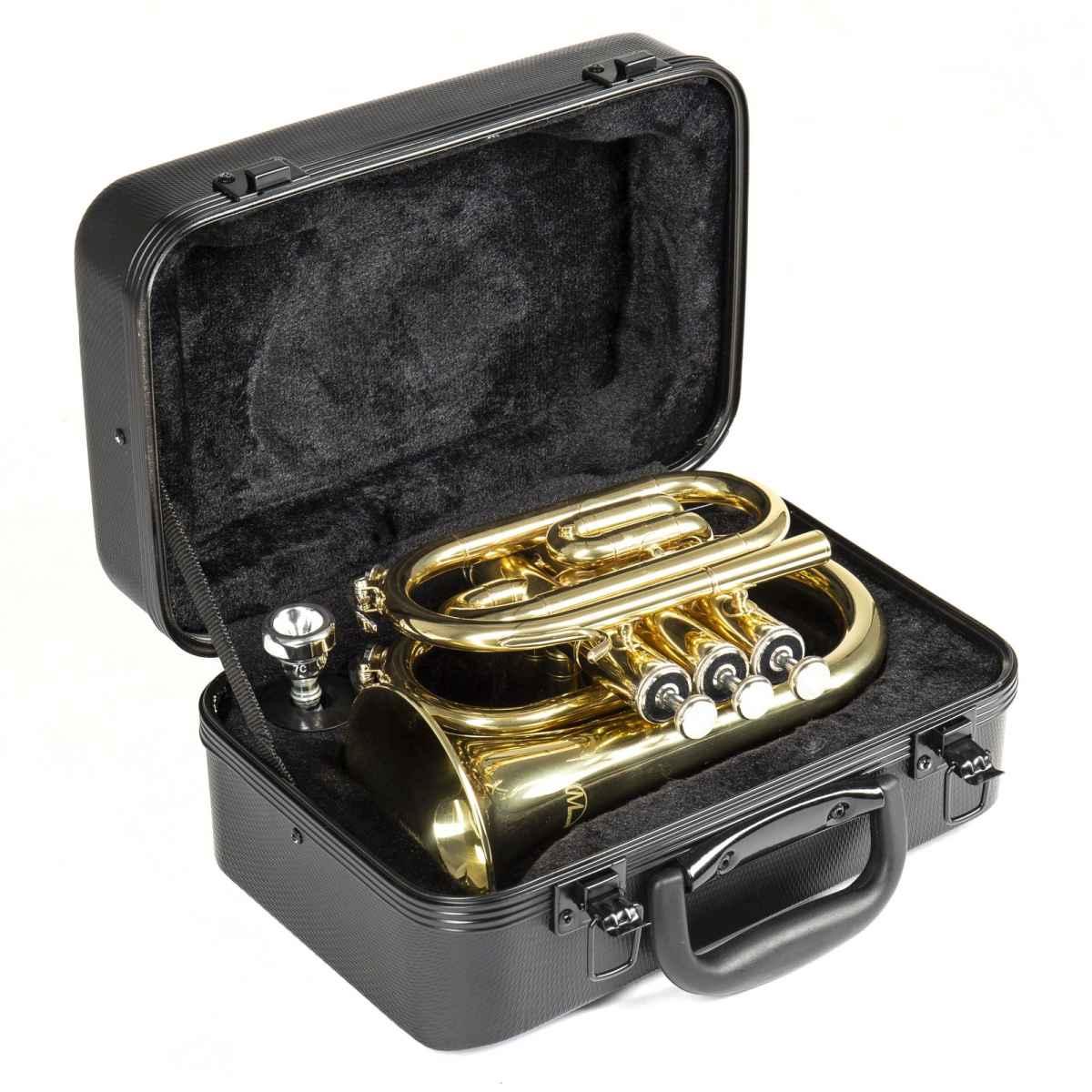 Monzani MZMT-500L Tromba Pocket Sib in ottone laccato