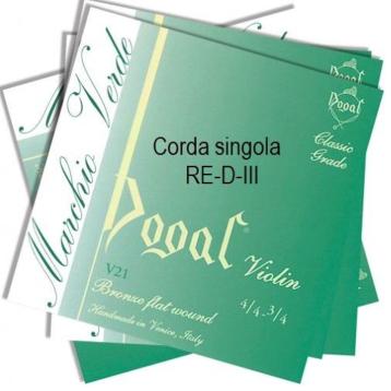 Dogal verde v21 re  iii corda violino