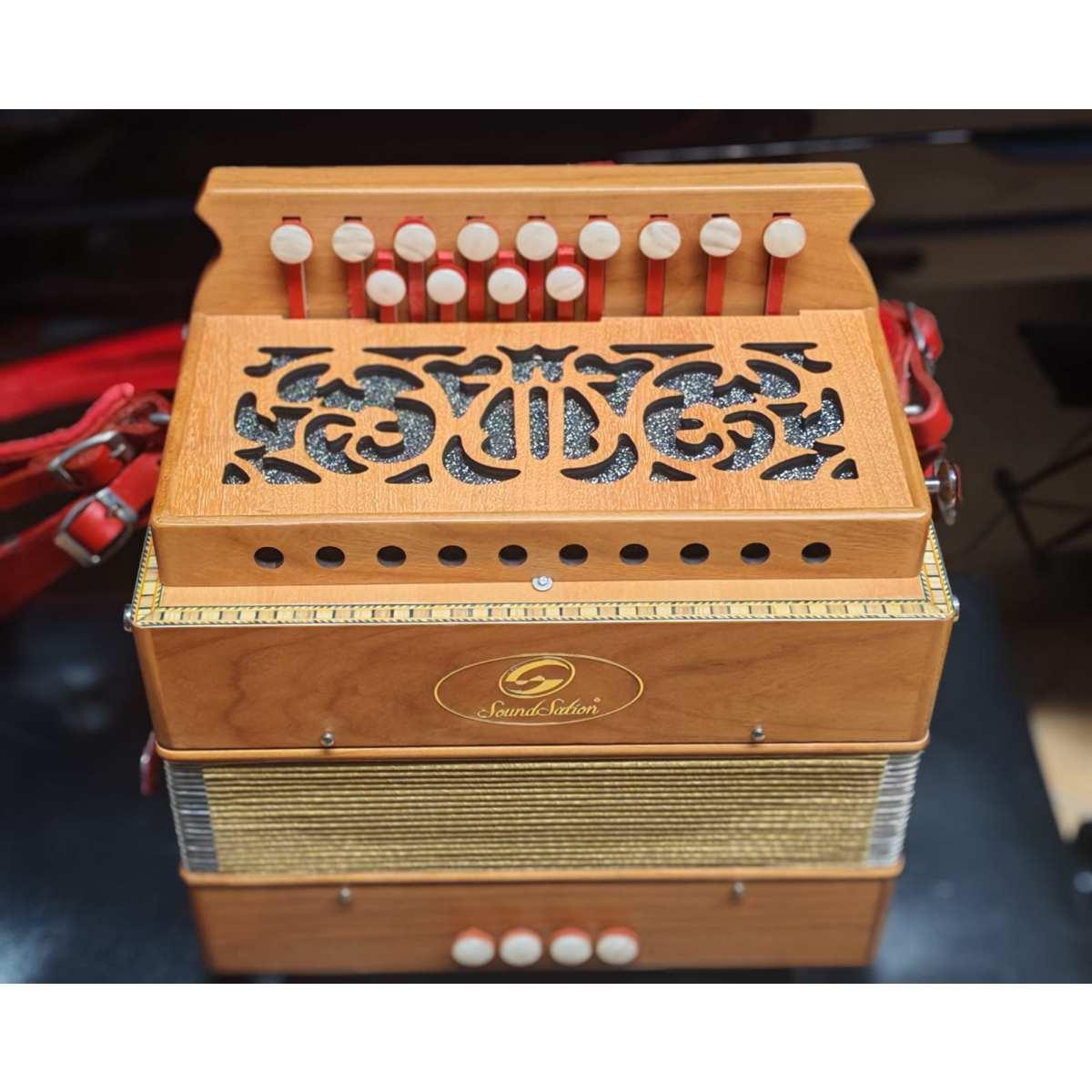 SOUNDSATION Organetto 8 bassi  in legno con registro al canto in do/sol ex demo