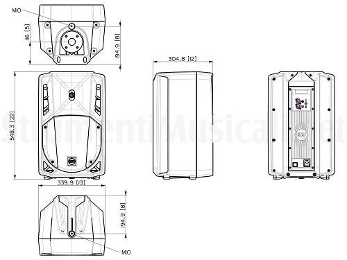 Rcf art 710a mk5 diffusore 1400 watt