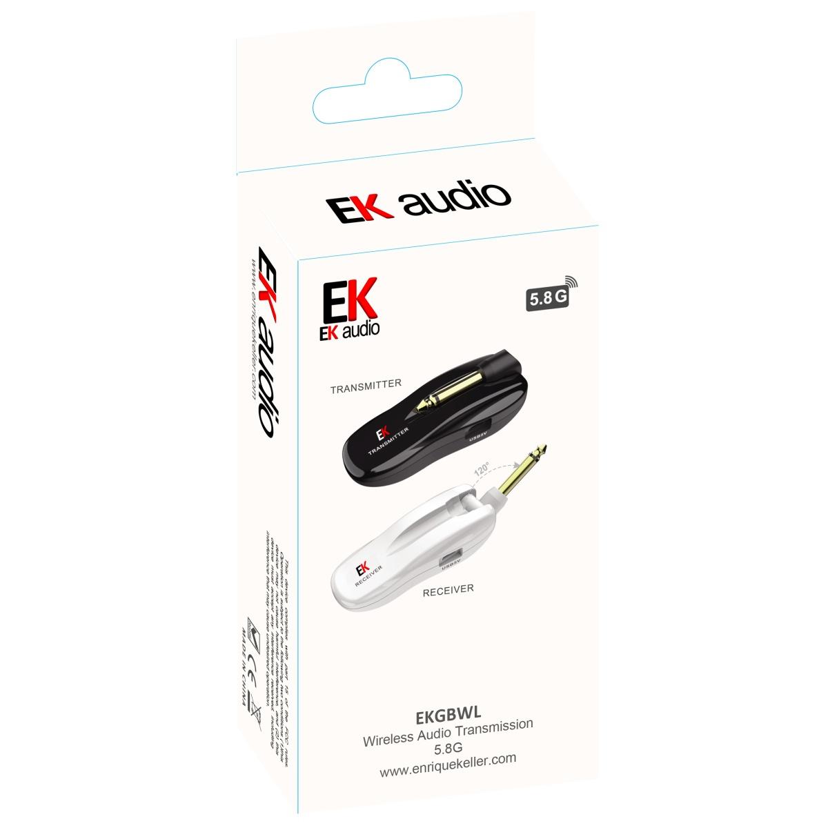 Ek Audio Trasmettitore Wireless 5,8G per strumenti con jack 6,3