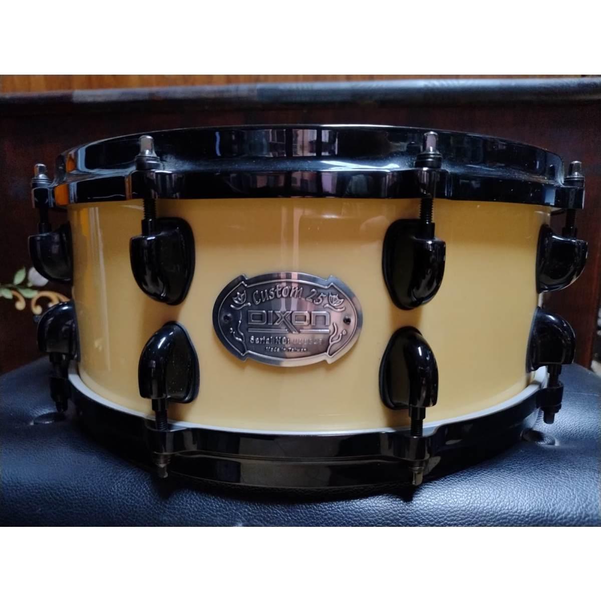 Dixon Custom 25 Rullante + Custodia, usato