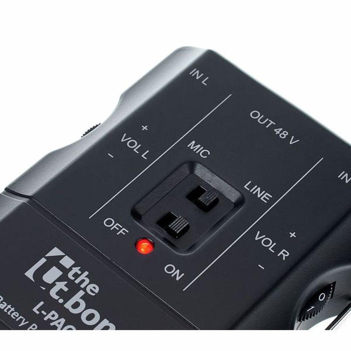 the t.bone L-Pack Alimentatore a Batteria per 2 Microfoni