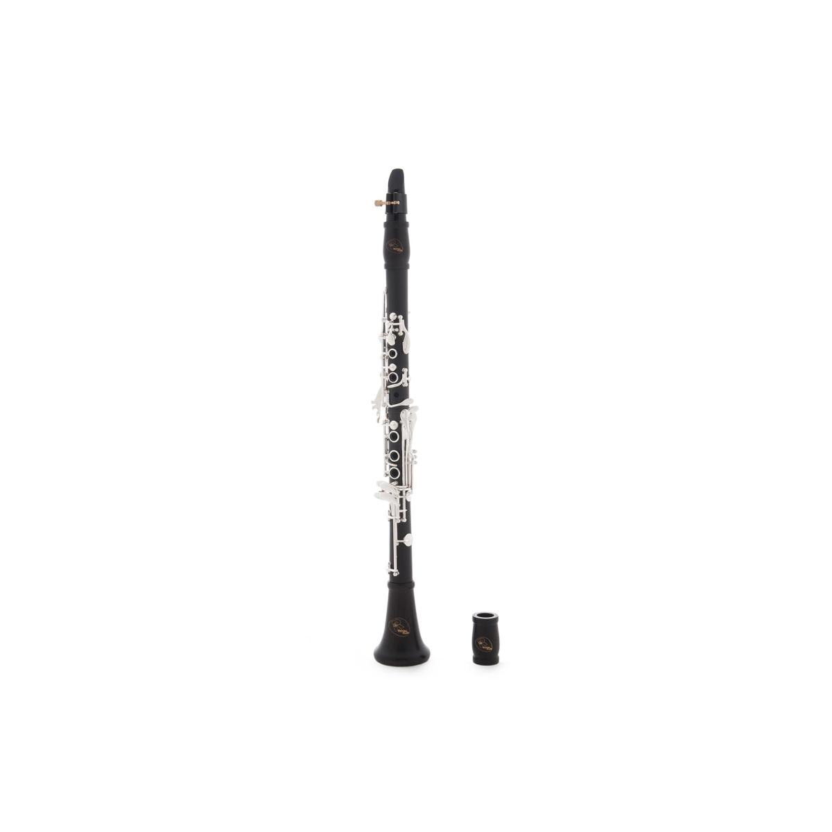 ROYAL WIND RCL90T/E Clarineto Professionale Sib con Leva Mib, in Ebano, Chiavi Argentate, Doppio Barilotto