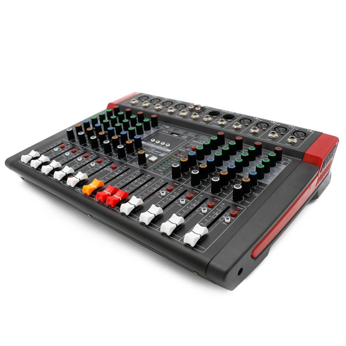 SINEXTESIS Mixer/Scheda Audio 8 canali, multieffetto DSP, interfaccia USB, lettore Mp3, Bluetooth