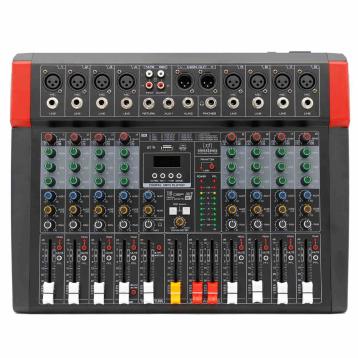 Sinextesis mixer/scheda audio 8 canali, multieffetto dsp, interfaccia usb, lettore mp3, bluetooth