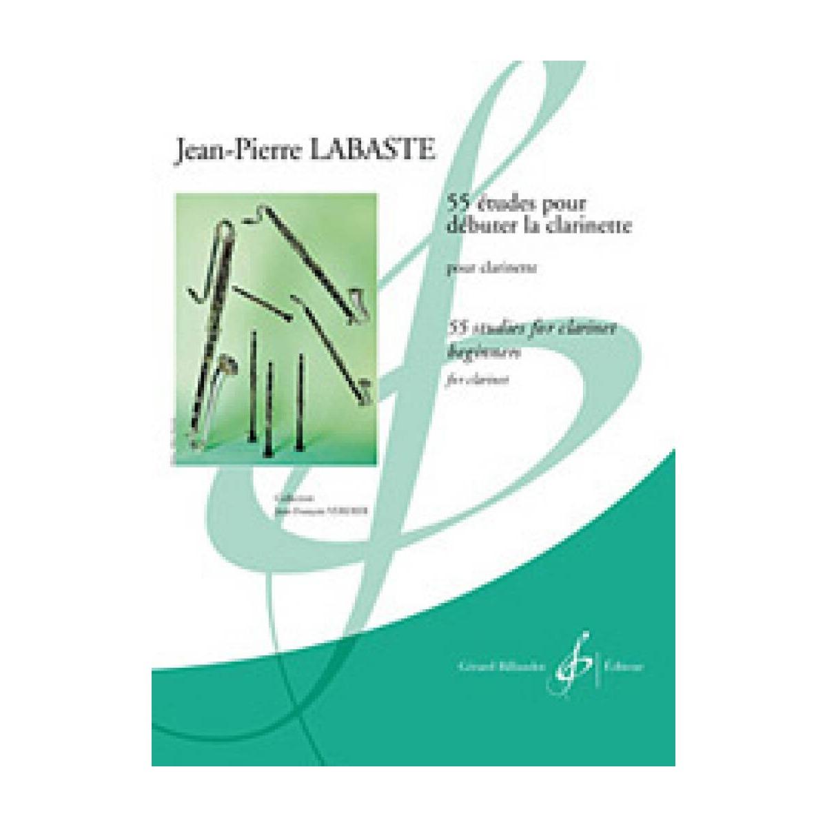 Jean-Pierre Labaste 55 Etudes Pour Debuter La Clarinette