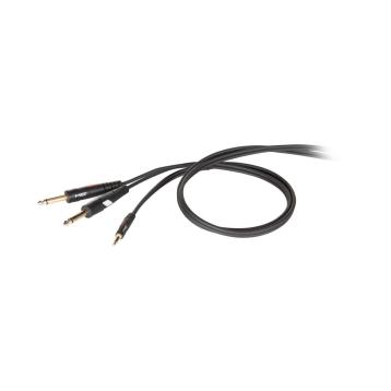 Proel cavo audio professionale mini jack 3,5mm - 2 jack 6,3mm