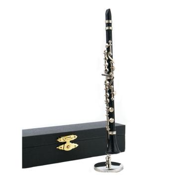 Clarinetto in miniatura con piedistallo e astuccio