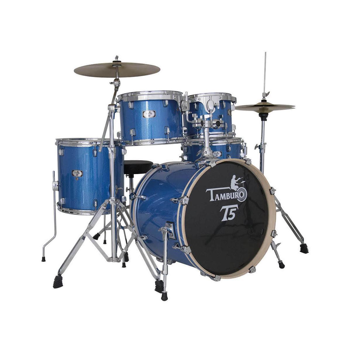 Tamburo T5  S22 BLSK Blue Sparkle Batteria 5 pezzi completa