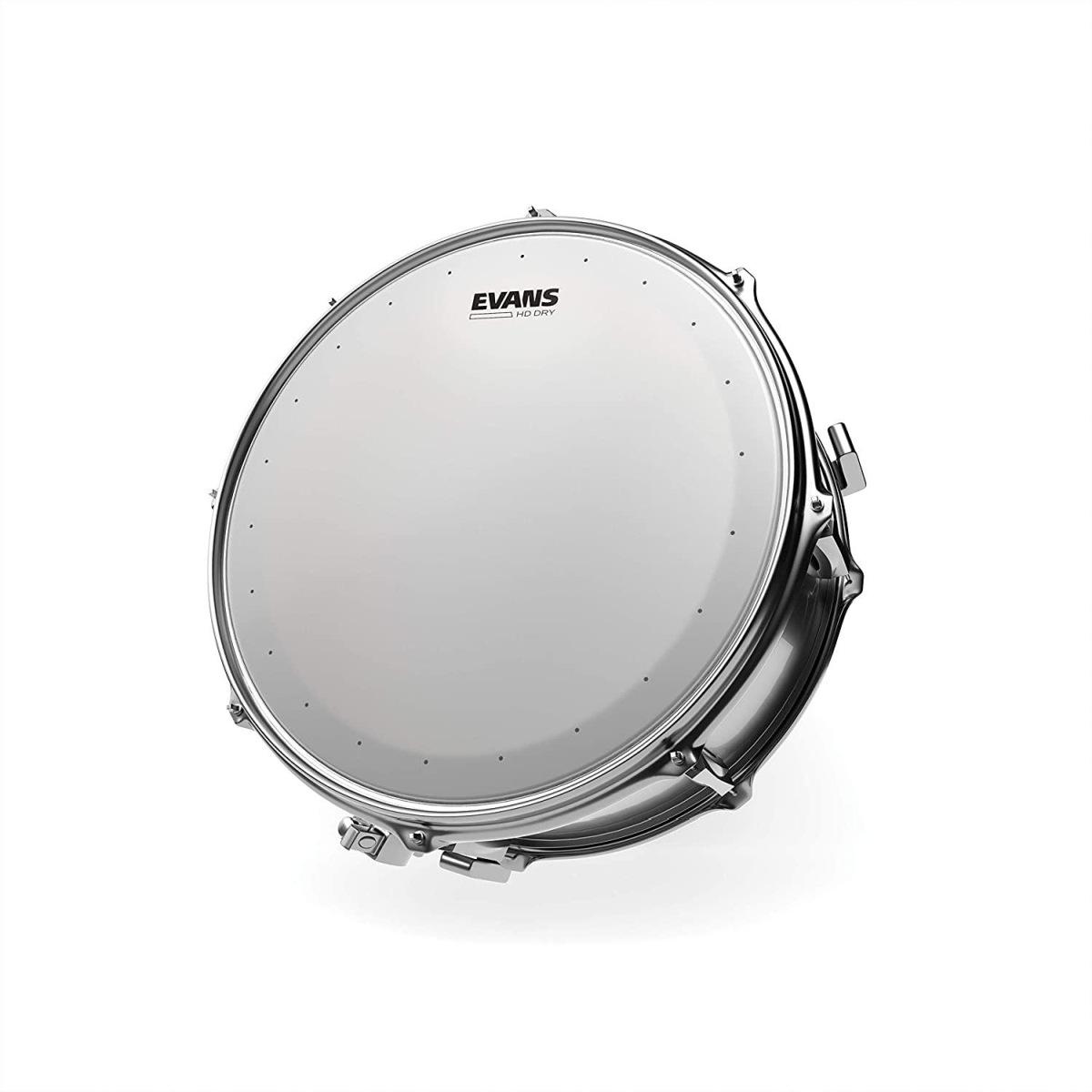 EVANS B14HDD HD Dry Pelle Bianca Sabbiata Battente per Rullante da 14"