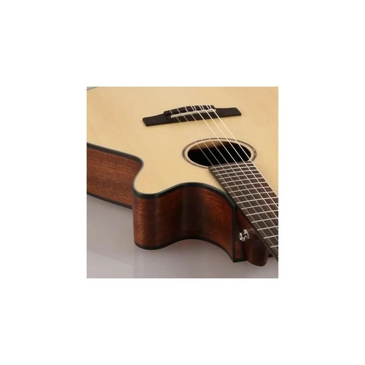 CORT CEC-5 NT Chitarra Classica Naturale Elettrificata Cutaway Slim Body con borsa