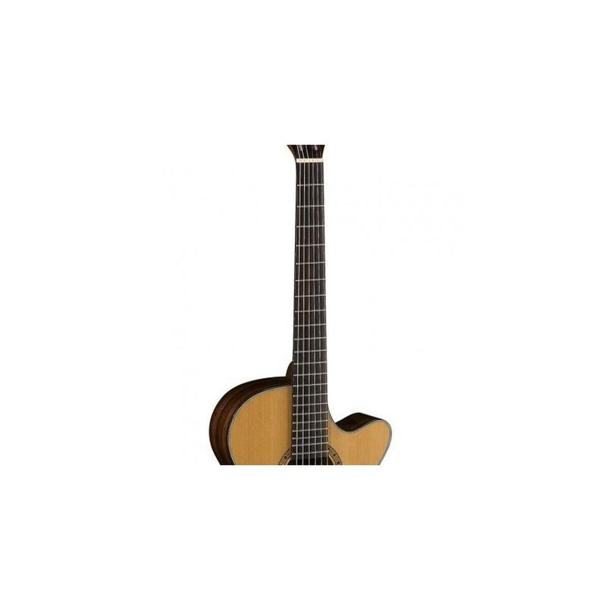 CORT CEC-7 NT Chitarra Classica Naturale Cutaway Slim Body elettrificata, con borsa