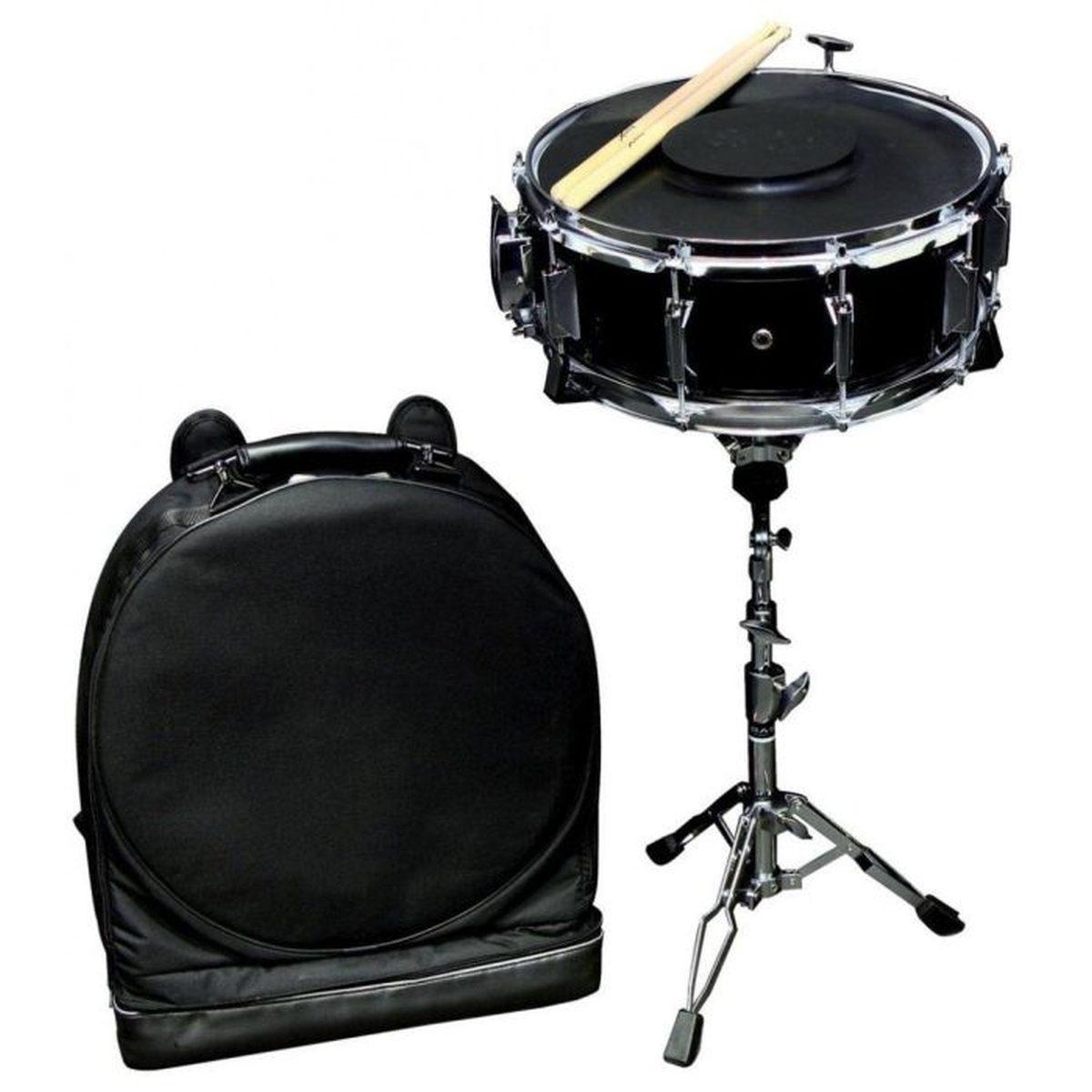 GEWA Rullante Basix Starter Set supporto alto, pad, bacchette e borsa