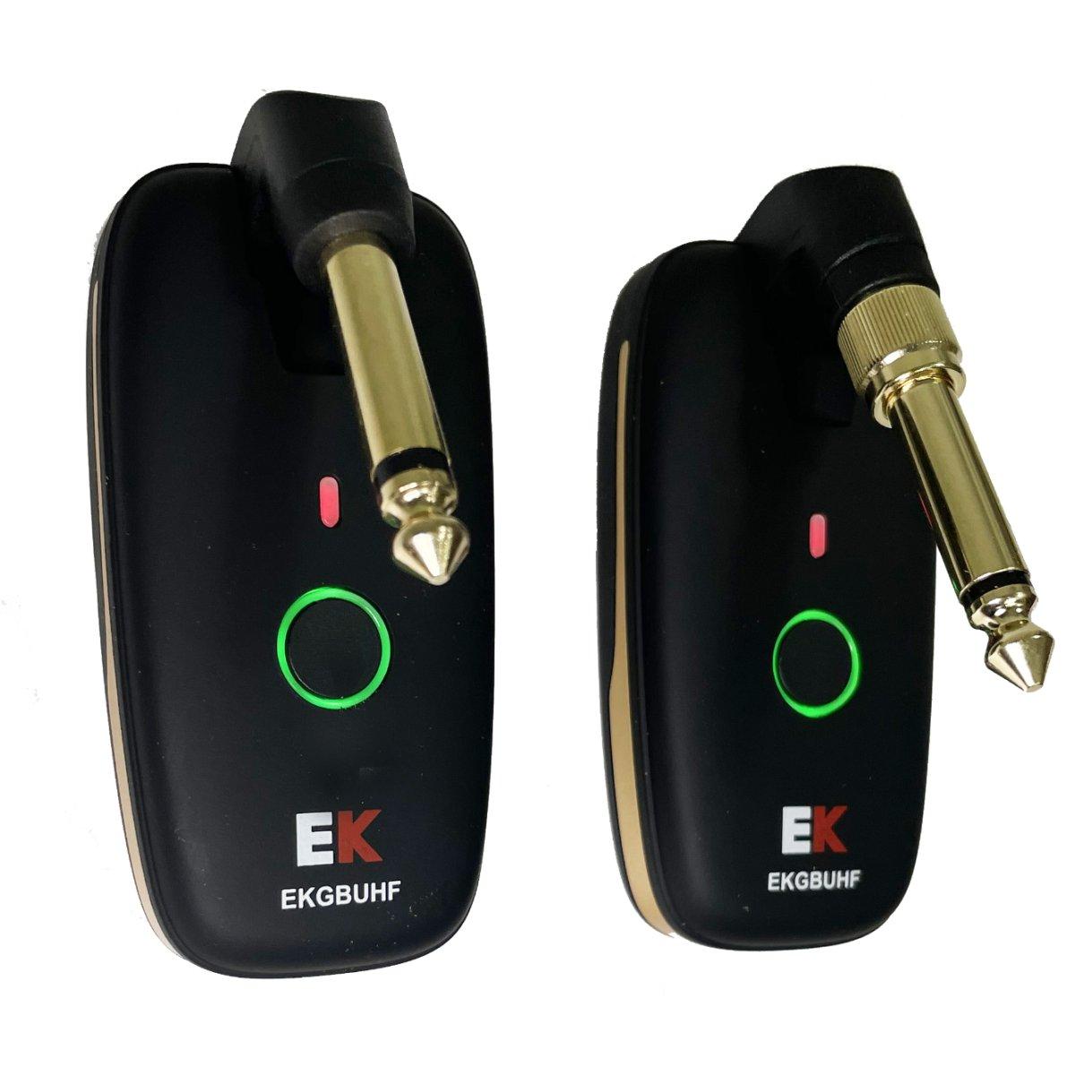 Ek Audio Trasmettitore Wireless UHF per strumenti con jack 6,3 e 3,5