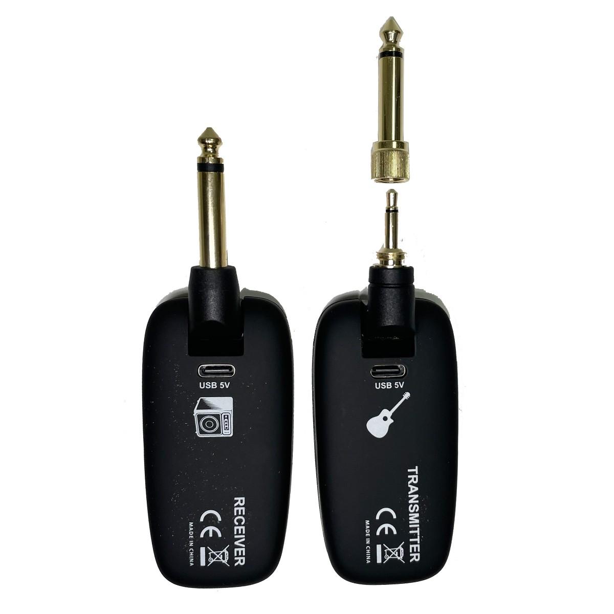Ek Audio Trasmettitore Wireless UHF per strumenti con jack 6,3 e 3,5