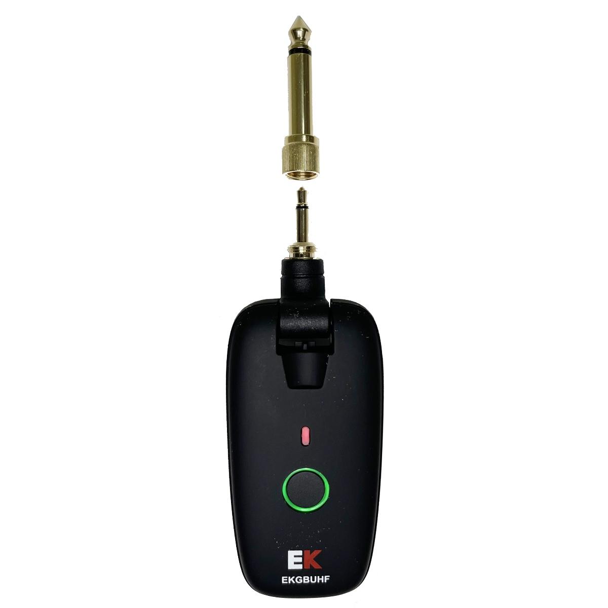 Ek Audio Trasmettitore Wireless UHF per strumenti con jack 6,3 e 3,5