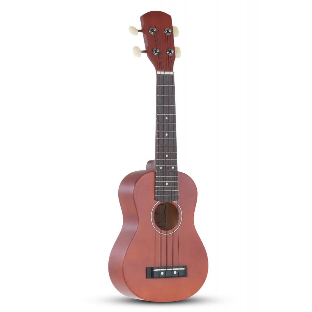 GEWA Ukulele Soprano Almeria Marrone-rosso