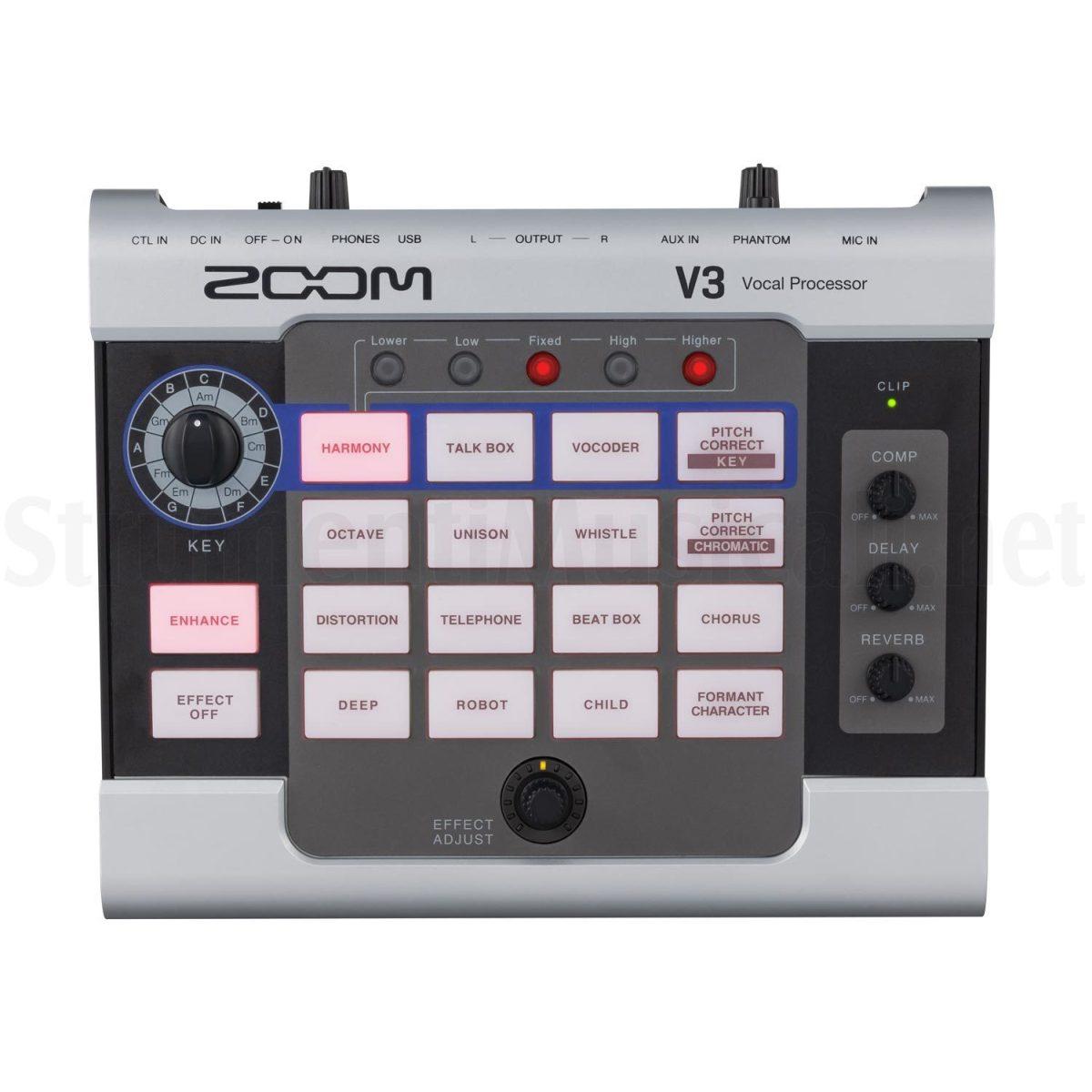 Zoom V3 vocal processor effetto multieffetto voce