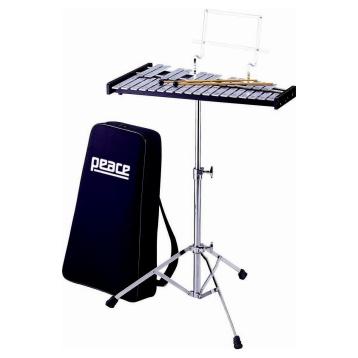 PEACE BK-1000 Kit metallofono professionale stand, pad e borsa con trolley