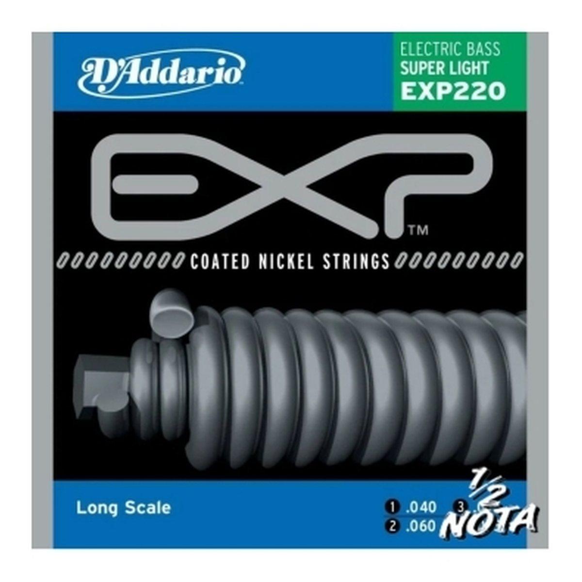 D'Addario EXP220 Super Light 40-95  muta basso elettrico 4 corde