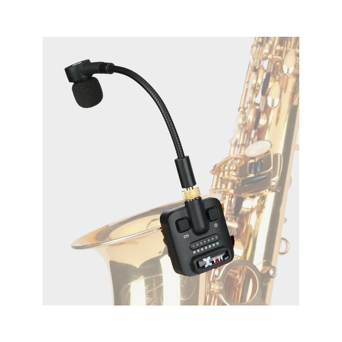 NUX U7 SAXOPH. TRUMPET WIREL.SYST. Sistema microfonico wireless per sax/Tromba