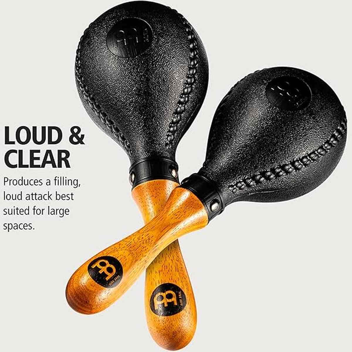 MEINL PM2BK Concert Maracas MANICO IN LEGNO