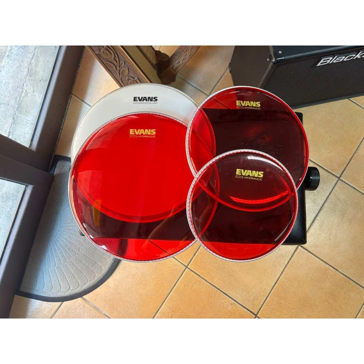 EVANS HYDRAULIC RED  Pacco pelli Idraulico Rosso Fusion (10",12",14") & 14"